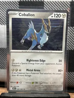 POKEMON TCG: Cobalion 66/86, Black Bolt _ HOLO - Image 1