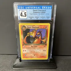 Pokemon TCG Dark Charizard 1st Edition Non Holo 21/82 Team Rocket Set - CGC 4.5 - Image 1