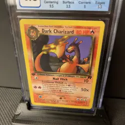 Pokemon TCG Dark Charizard 1st Edition Non Holo 21/82 Team Rocket Set - CGC 4.5 - Image 3