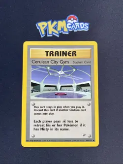 Pokemon TCG Cerulean City Gym Gym Heroes 108/132 Regular LP. - Image 1