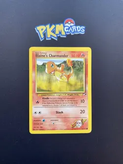 Pokemon TCG Blaine's Charmander Gym Heroes 61/132 Regular LP. - Image 1