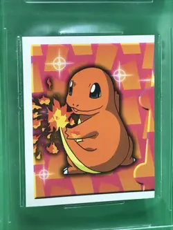 Beckett BGS Gem Mt. 9.5 Charmander Sticker VTG 1998 Pokemon Merlin Series 1 #178 - Image 2