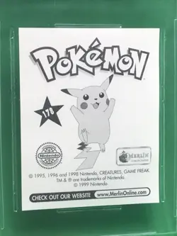 Beckett BGS Gem Mt. 9.5 Charmander Sticker VTG 1998 Pokemon Merlin Series 1 #178 - Image 3