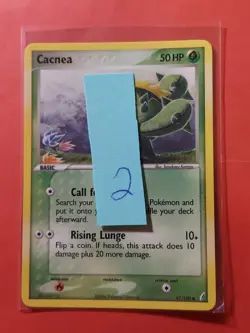 2006 Pokemon EX Crystal Guardians #47 Cacnea, C, NF/H, cd2 - Image 3