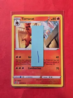 2022 Pokemon Sword and Shield Silver Tempest #31 Torracat, UC, NF/H, cd1 - Image 3