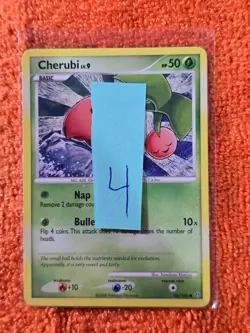 2008 Pokemon Diamond and Pearl Stormfront #56 Cherubi, C, NF/H, cd4 - Image 3