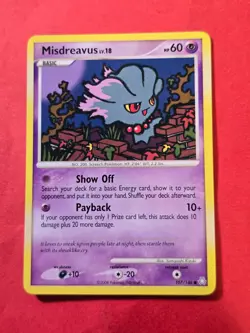 2008 Pokemon Diamond and Pearl Legends Awakened #107 Misdreavus, C, NF/H, cd5 - Image 1