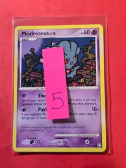 2008 Pokemon Diamond and Pearl Legends Awakened #107 Misdreavus, C, NF/H, cd5 - Image 3