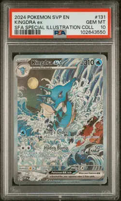 2024 POKEMON SVP EN-SV BLACK STAR PROMO #131 KINGDRA EX PSA 10 - Image 1