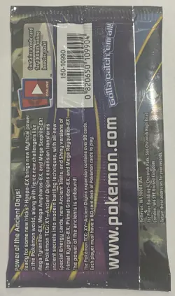 XY Ancient Origins Booster Pack Pokemon TCG Factory Sealed English X1 - Image 2