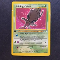 2002 POKEMON NEO DESTINY 1ST EDITION #106/105 SHINING CELEBI HOLO VINTAGE WOTC - Image 1