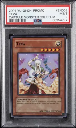 2004 YU-GI-OH! PROMO CMC-CAPSULE MONSTER COLISEUM #EN003 TEVA PSA 9 - Image 1