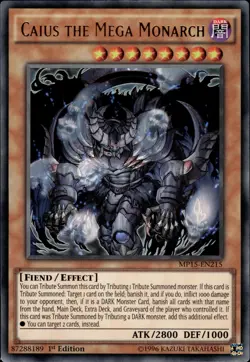 Caius The Mega Monarch - Ultra Rare 1st Edition MP15-EN215 - NM - YuGiOh - Image 1