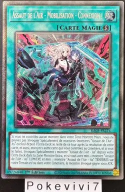 Carte YU-GI-OH! ASSAUT DE L'AIR - MOBILISATION - CONNEXION ! RA03-FR274 PSR NEUF - Image 1