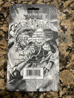 YU-GI-OH! DARK CRISIS Booster Blister Hang Pack English Konami 1996 L🅾🅾K 🔥 - Image 2
