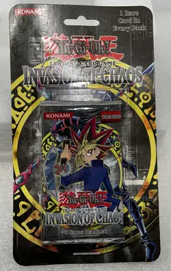 Yu-Gi-Oh! Invasion of Chaos Konami Booster Pack English Edition 1996 NEW NOC - Image 1