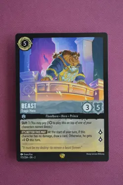 Beast Tragic Hero 173/204 [non foil] card, Disney Lorcana Rise Of The Floodborn - Image 1