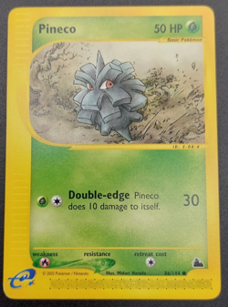 Pokemon Card Pineco 86/144 common 2003 Skyridge LP - Image 1