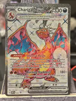 Pokemon TCG Charizard EX SVP056 Black Star Holo Promo Card NM/M Condition - Image 1