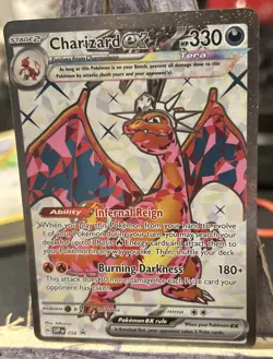 Pokemon TCG Charizard EX SVP056 Black Star Holo Promo Card NM/M Condition - Image 2