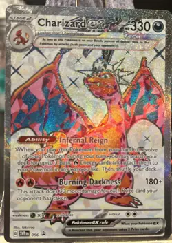 Pokemon TCG Charizard EX SVP056 Black Star Holo Promo Card NM/M Condition - Image 3