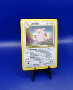 Clefable 1/64 Jungle Set Holo Rare Pokemon Card WOTC Vintage Pokemon TCG 1999 NM - Image 2