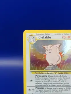 Clefable 1/64 Jungle Set Holo Rare Pokemon Card WOTC Vintage Pokemon TCG 1999 NM - Image 4