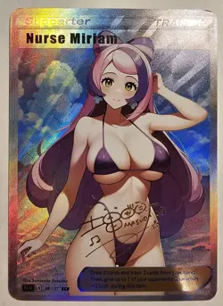 Miriam Pokemon Bikini Sexy Anime Waifu Trainer Art Card - Image 1