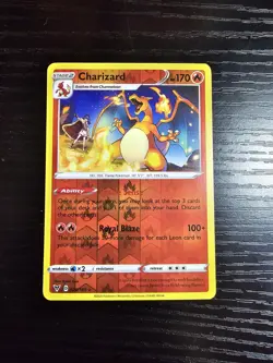 Charizard 025/185 Vivid Voltage Reverse Holo Rare Pokemon Card - NM - Image 1