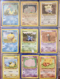 Pokemon Vintage Binder Collection 162 Card Lot Holo Rare Neo Destiny Rocket Gym - Image 4