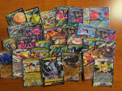 Pokemon Card EX and V Lot, Japanese and English, 30 Cards - Image 1