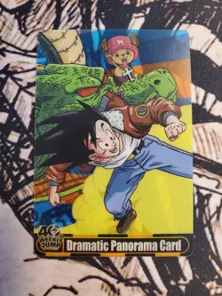 Dragon Ball × One Piece 40th Wafer Card Goku Chopper JADP-03-021 Japan - Image 1