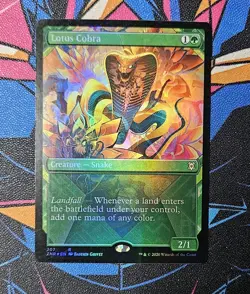 Lotus Cobra NM Foil Showcase MTG Zendikar Rising Unplayed Magic the Gathering - Image 1