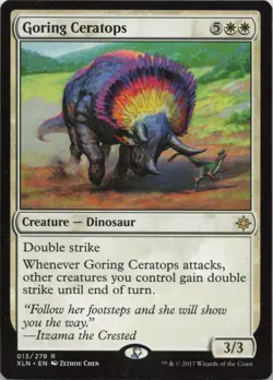 Goring Ceratops R Ixalan 13 LP-NM MTG - Image 1