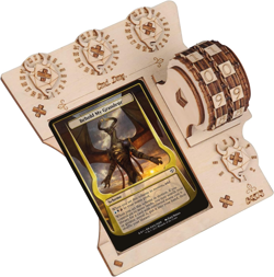 Commander EDH Command Zone Tray with Life Counter Wooden Compatible with MTG-New - Image 1