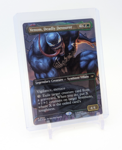 MTG - Venom, Deadly Devourer - Borderless FOIL #22 Marvel's Spider-Man: Eternal - Image 1