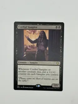 1x Cordial Vampire NM-Mint, English Commander: Innistrad: Crimson Vow MTG Magic - Image 1