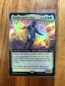 Magic MTG - Cosmic Spider-Man (Extended Art) Foil - Marvel's Spider-Man - Image 1