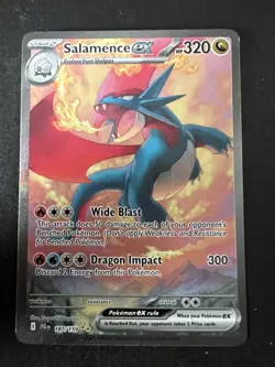 Pokemon TCG Salamence ex 187/159 Journey Together SV9 pack fresh mint - Image 3