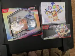 Pokemon S&V Prismatic Evolutions ETB and New Sealed Surprise Box and Poster - Image 1