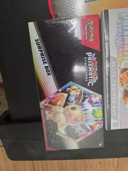 Pokemon S&V Prismatic Evolutions ETB and New Sealed Surprise Box and Poster - Image 3