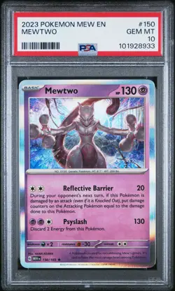 2023 POKEMON MEW EN-151 #150 MEWTWO PSA 10 - Image 1