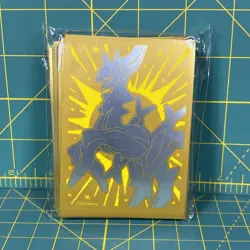 Brilliant Stars Pokemon Center ETB Arceus Gold Sleeves Pack 65 count & Deck Box - Image 2