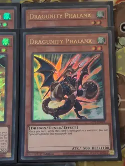 2 x GFTP-EN036 Dragunity Arma Gram & EN073 Phalanx + 3 x Whirlwind EN040 Yugioh - Image 3