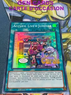 CARTE Yu Gi Oh ACCUEIL LIVE JUMELLE GEIM-FR018 1ere edition - Image 1