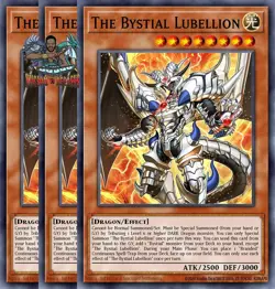 Yugioh! 3x The Bystial Lubellion CH01-EN010 Ultra Rare 1st Ed NM - Image 1