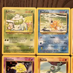 Pokemon Base Set Lot Of 8 Cards (1999) NM - Image 3