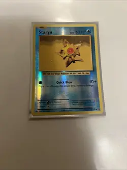 Pokemon TCG Staryu Reverse Holo Card 30/108 XY Evolutions 2016 LP Condition - Image 1