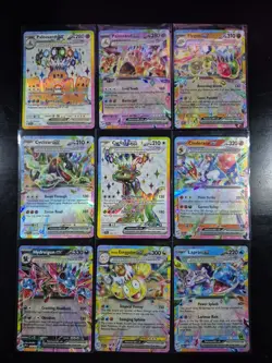Tera Pokemon Ultra Rare ONLY Rainbow Borders Lot of 9 NM Cards - Image 1