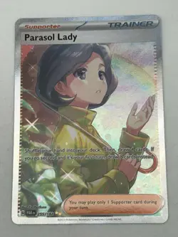 Parasol Lady - 255/182 - Pokemon Paradox Rift Special Illustration Rare Card NM - Image 1